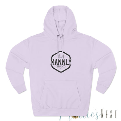 Three-Panel Fleece Hoodie. MANNLY Brand