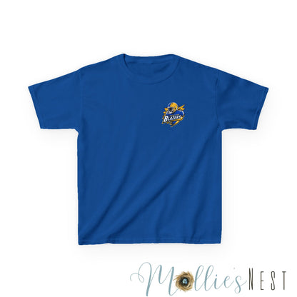 Blazer Kids Tee: Front/Back Football Design