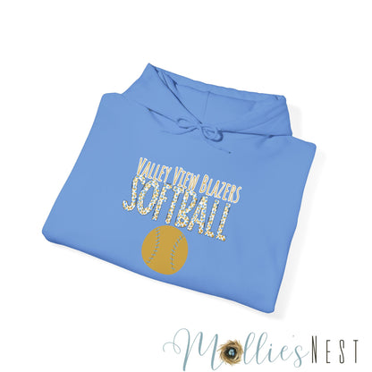 Custom Valley View Blazers Softball Hoodie - Unisex Heavy Blend™ Sweatshirt