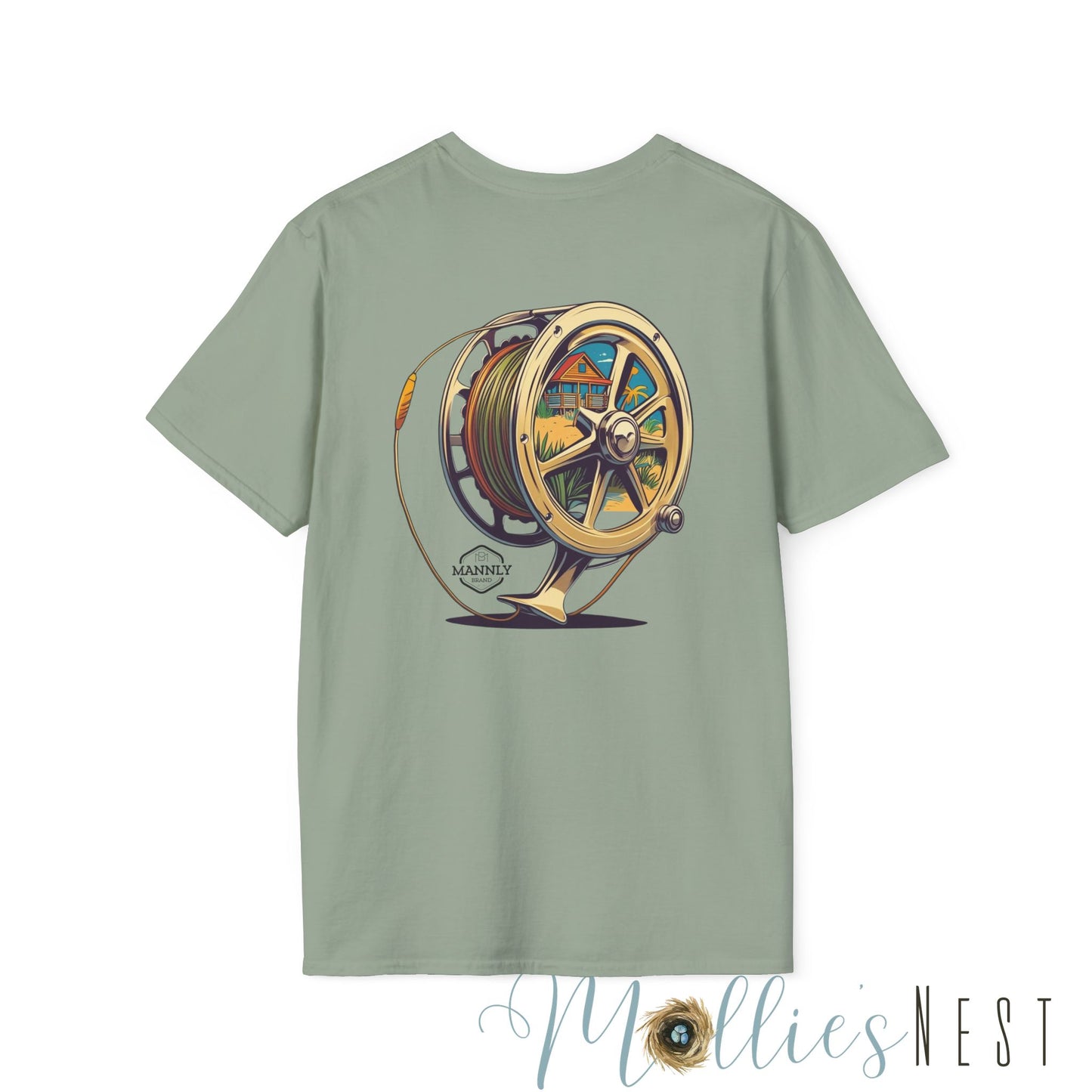 Fishing Reel Graphic Tee | MANNLY BRAND