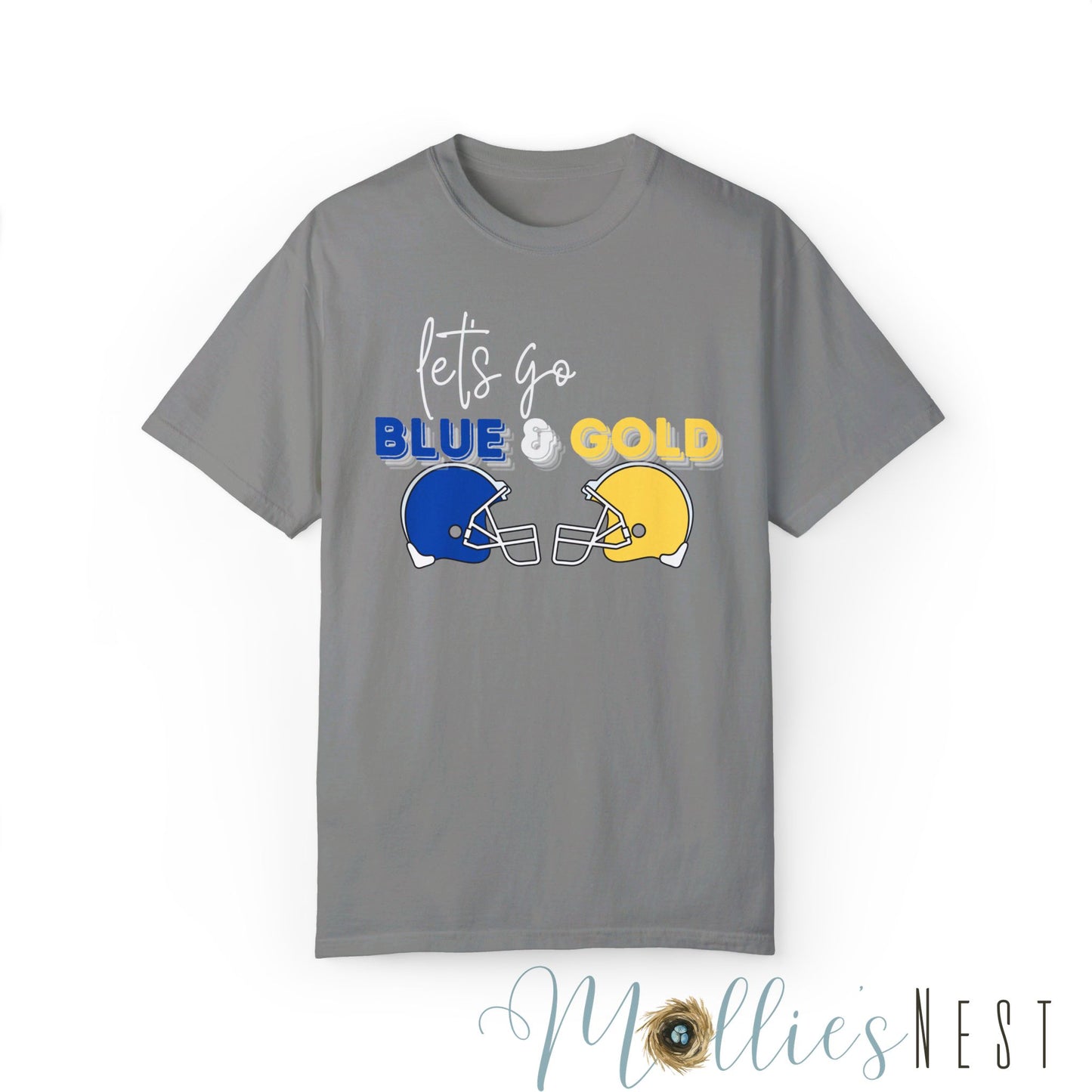 Blue & Gold. Comfort Colors Garment-Dyed T-shirt