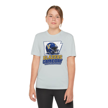 Youth Blazers DRIFIT Gameday Tee – Team Helmet Arkansas Football Shirt