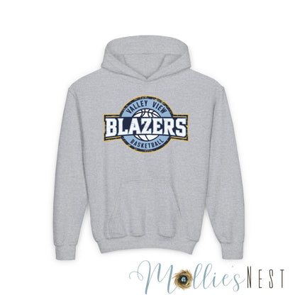 Youth Heavy Blend Hooded Sweatshirt. Blazers Basketball