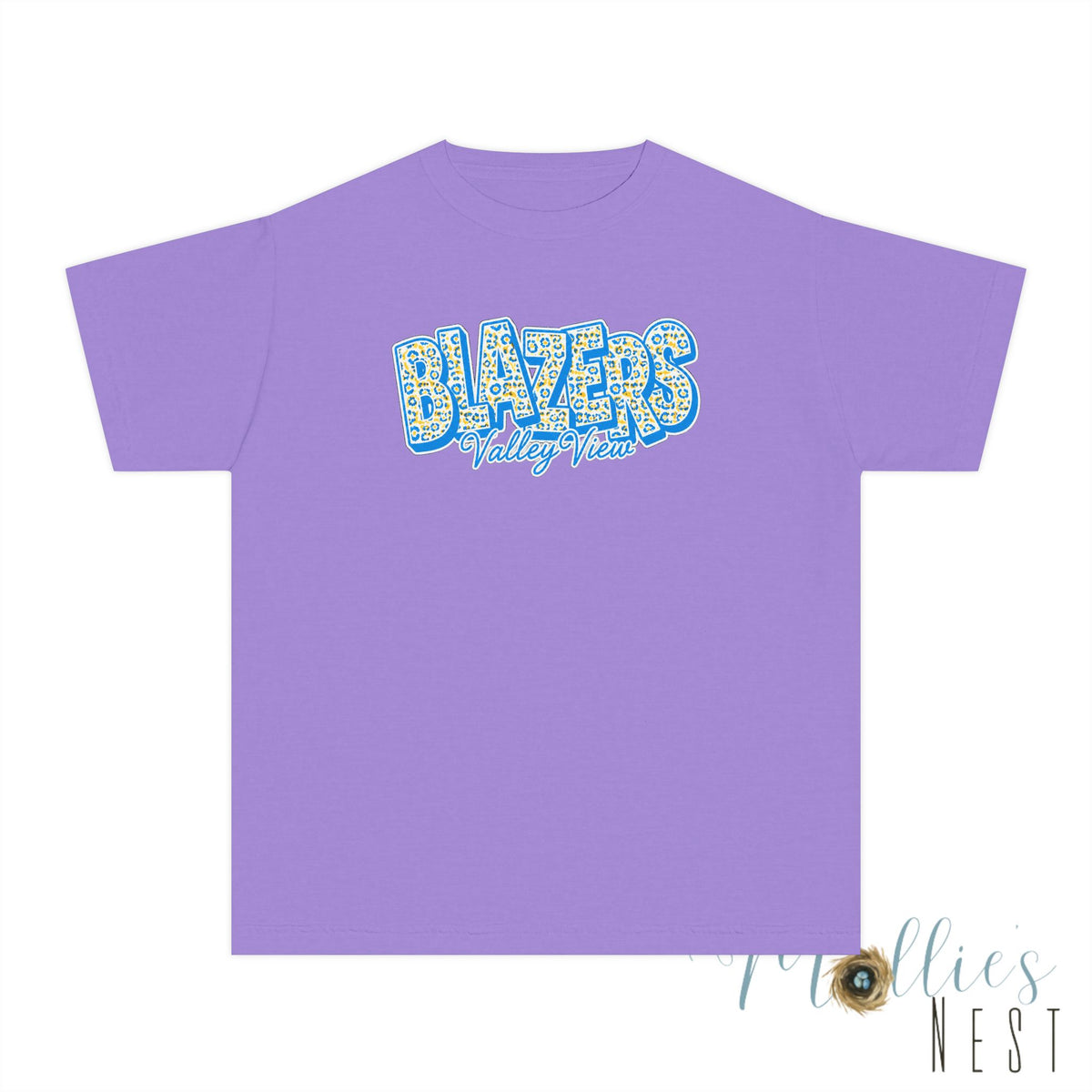 Youth Comfort Colors — "BLAZERS Valley View" - stacked block font