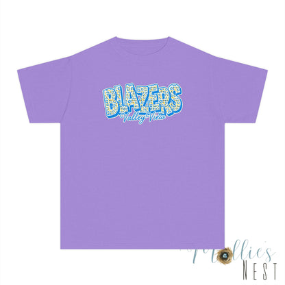 Youth Comfort Colors — "BLAZERS Valley View" - stacked block font