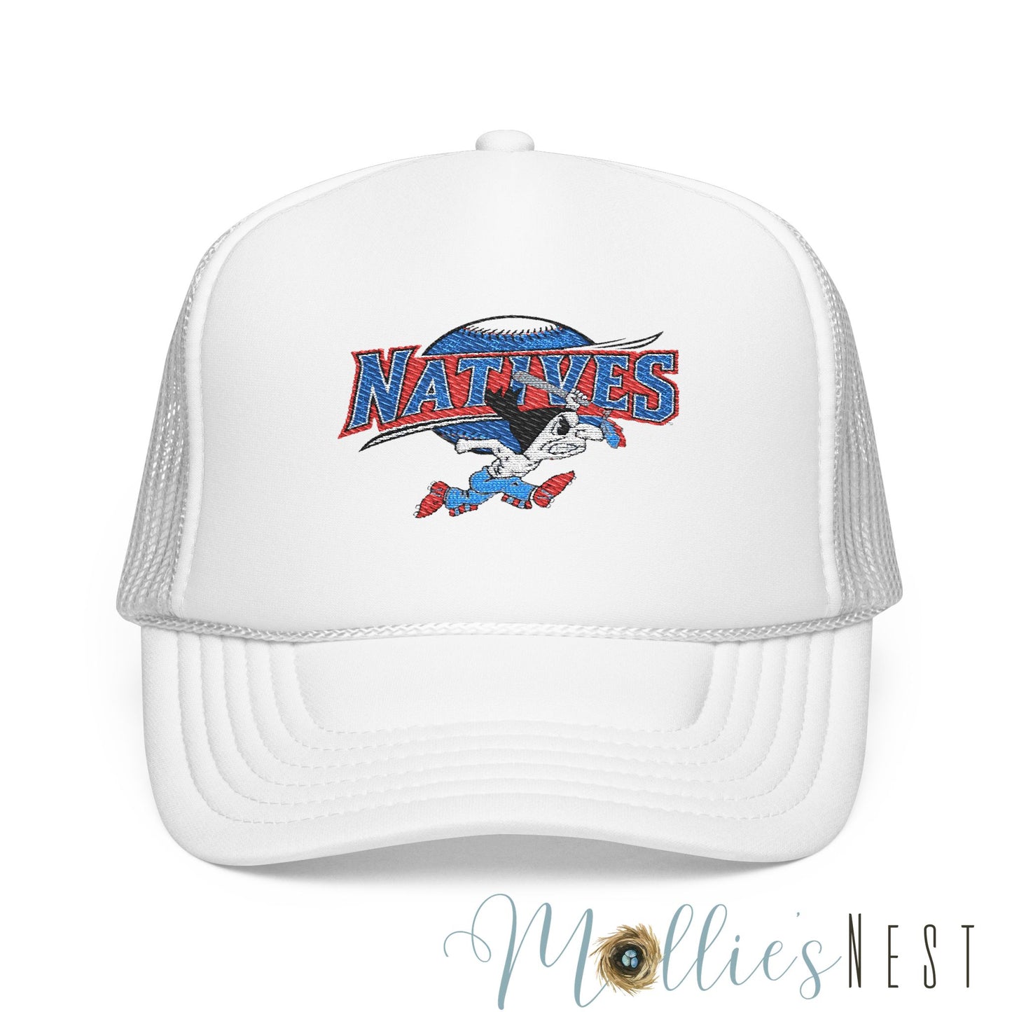 Trendy Foam Trucker Hat, Embroidered Cap, Stylish Casual Hat, Perfect Gift for Sports Fans, Outdoor Activities, Summer Essential