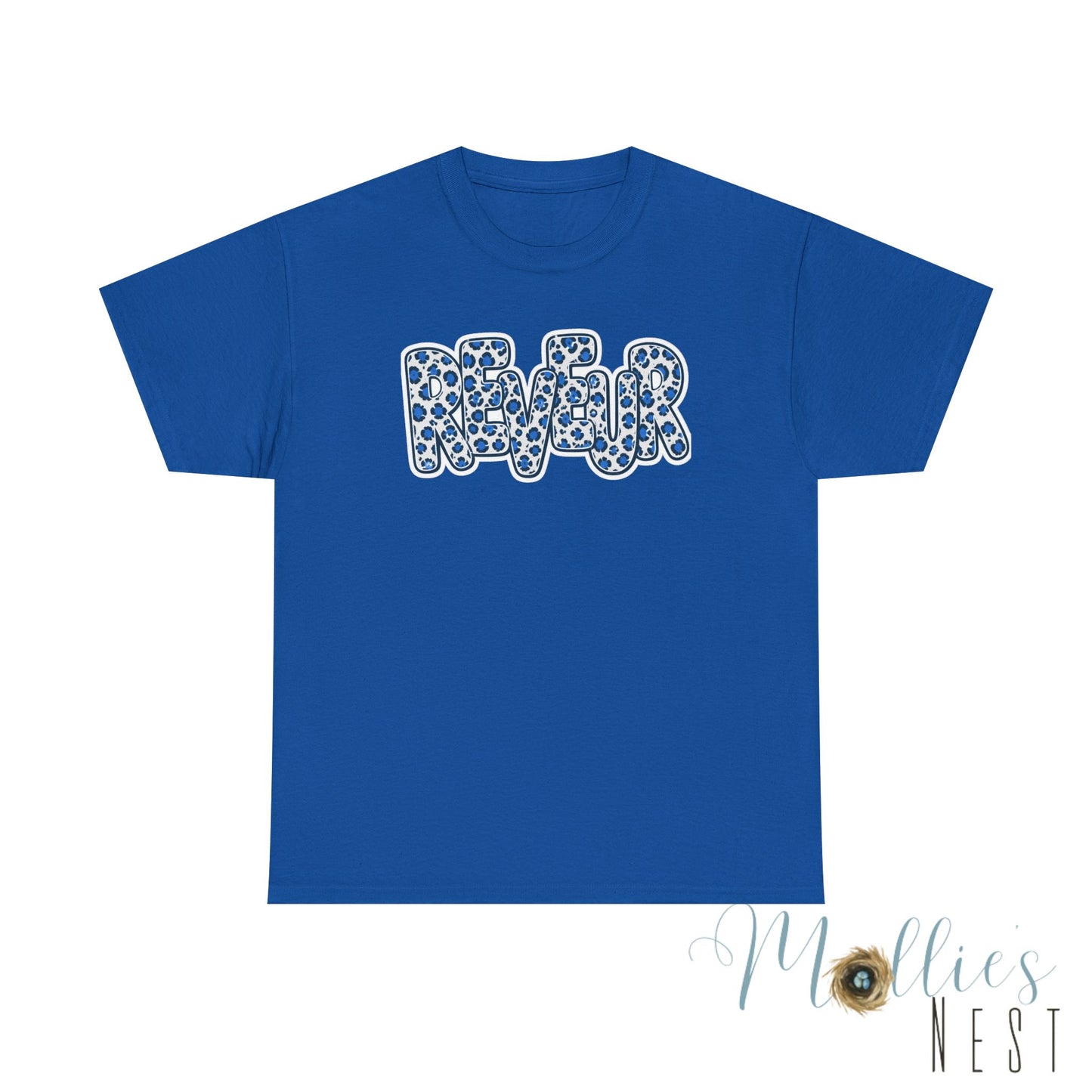 Adult Reveur T-Shirt — Stacked Leopard Print Graphic Tee
