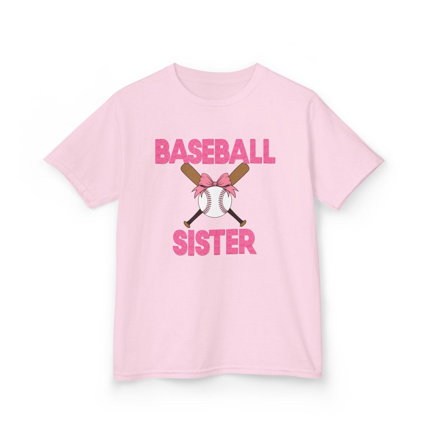 Baseball Sister Kids Heavy Cotton Tee - Cool Tee for Young Baseball Fans