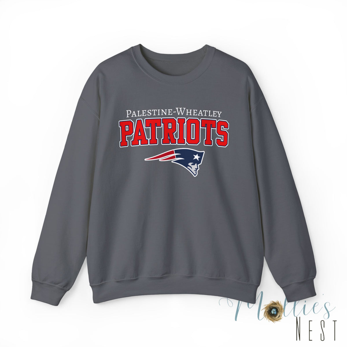 ADULT. Palestine-Wheatley Patriots Crewneck Sweatshirt