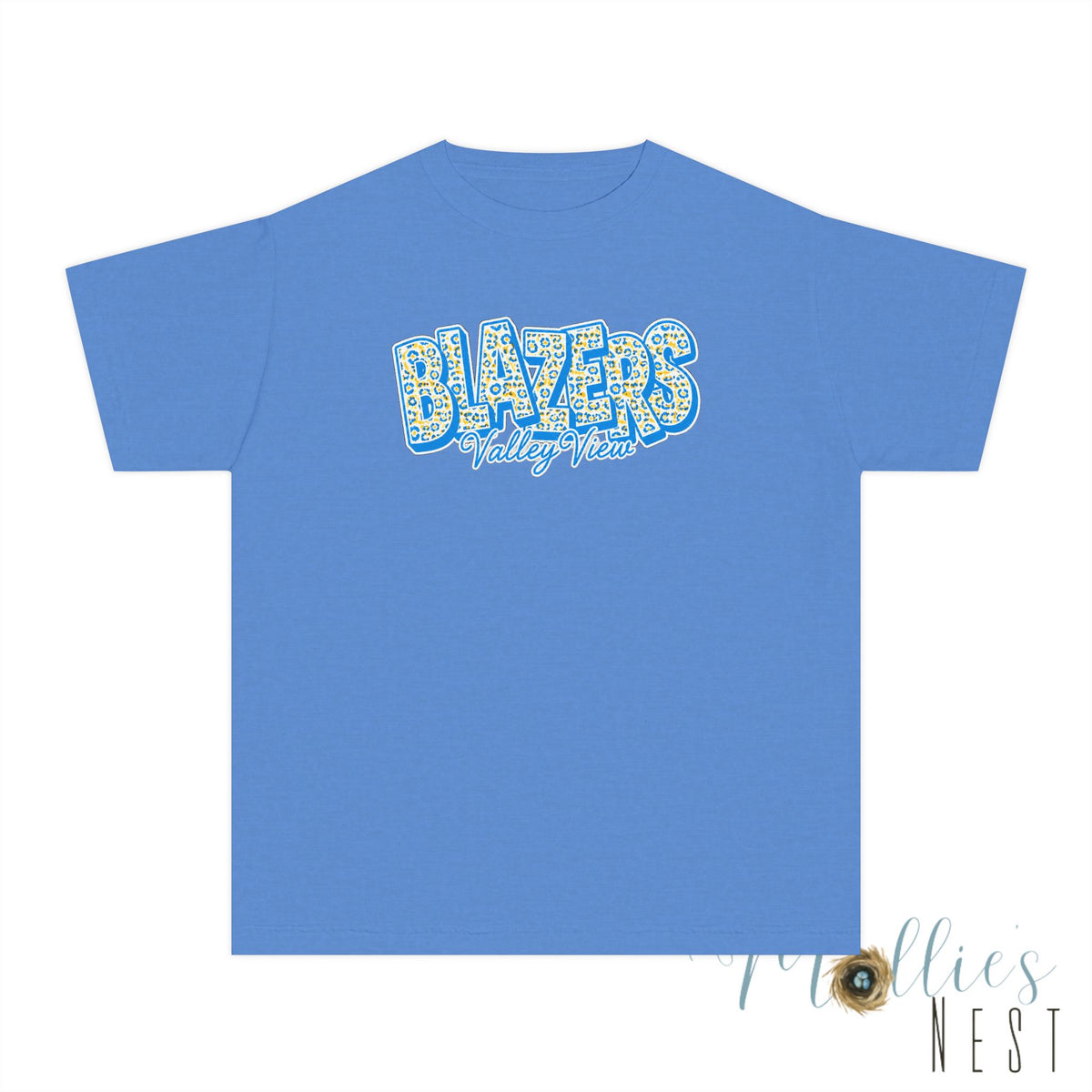 Youth Comfort Colors — "BLAZERS Valley View" - stacked block font