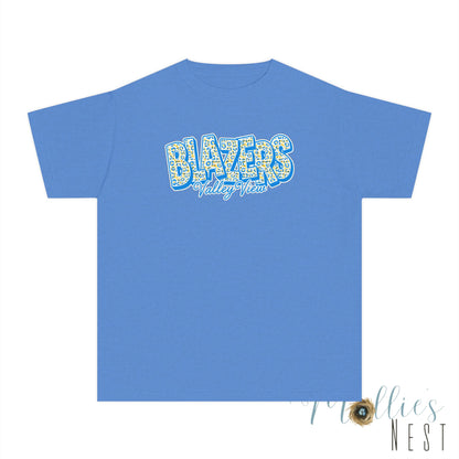 Youth Comfort Colors — "BLAZERS Valley View" - stacked block font