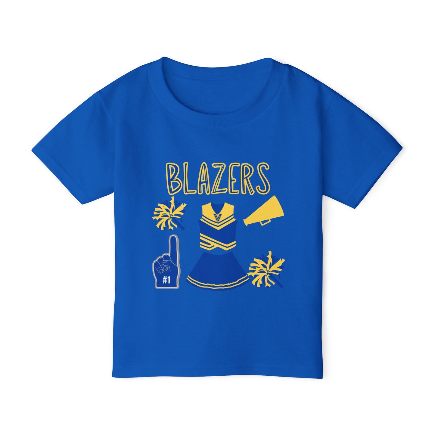 Blazers Cheer. Heavy Cotton™ Toddler T-shirt