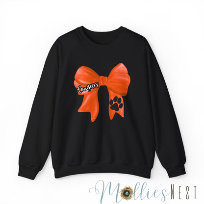 ADULT. Cougars Bow Sweatshirt