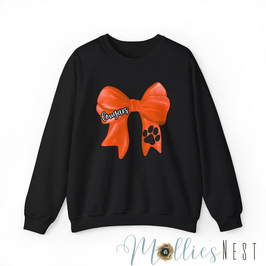 ADULT. Cougars Bow Sweatshirt