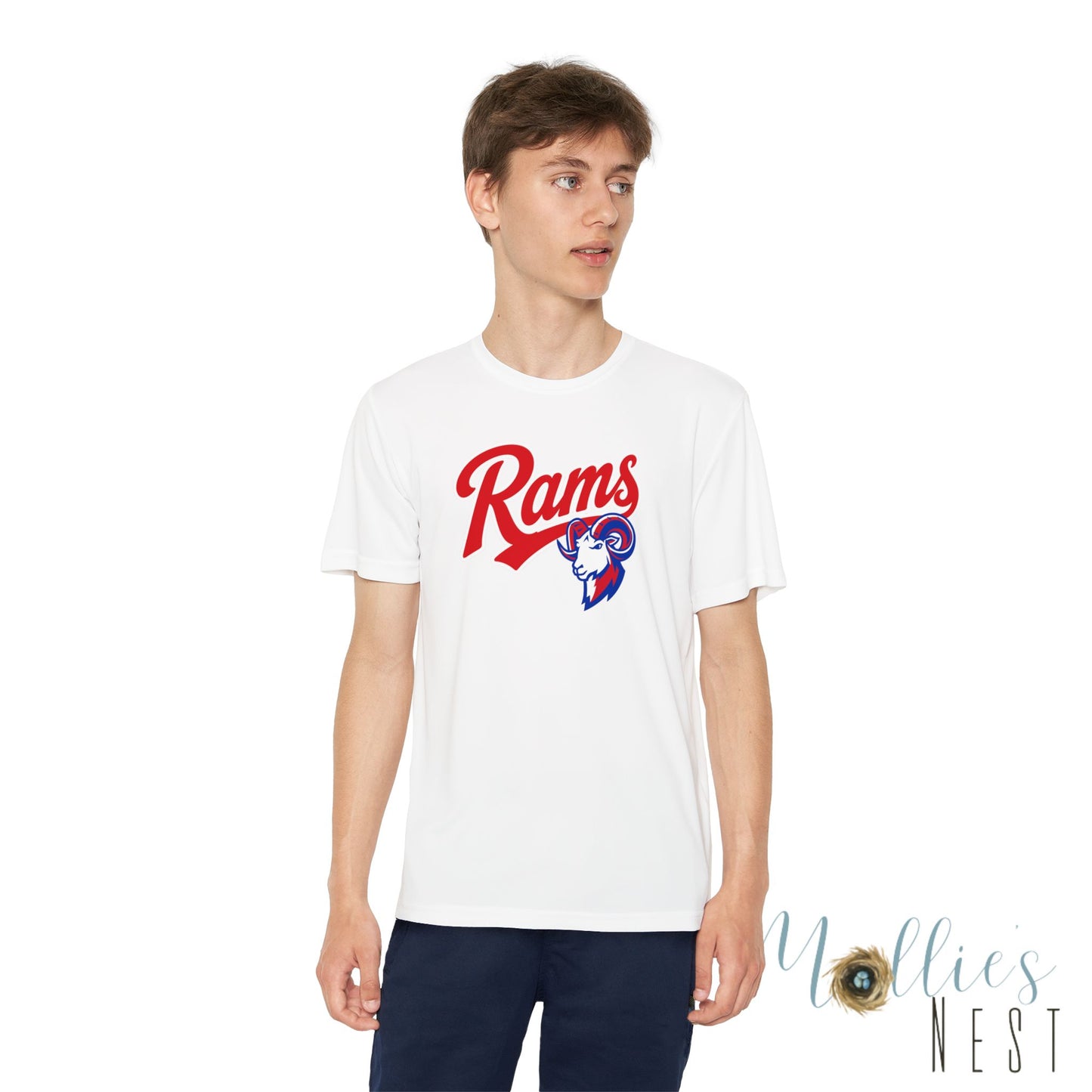 RAMS Youth Drifit — Paragould Rams Script Logo Team Shirt