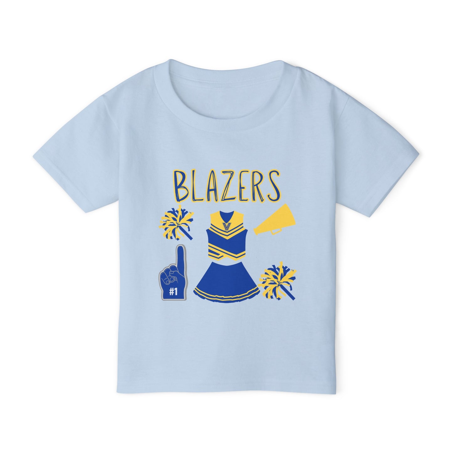 Blazers Cheer. Heavy Cotton™ Toddler T-shirt