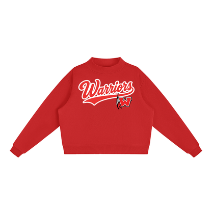 Essential Fleece Mock-Neck Crew Sweatshirt - Westside Warriors
