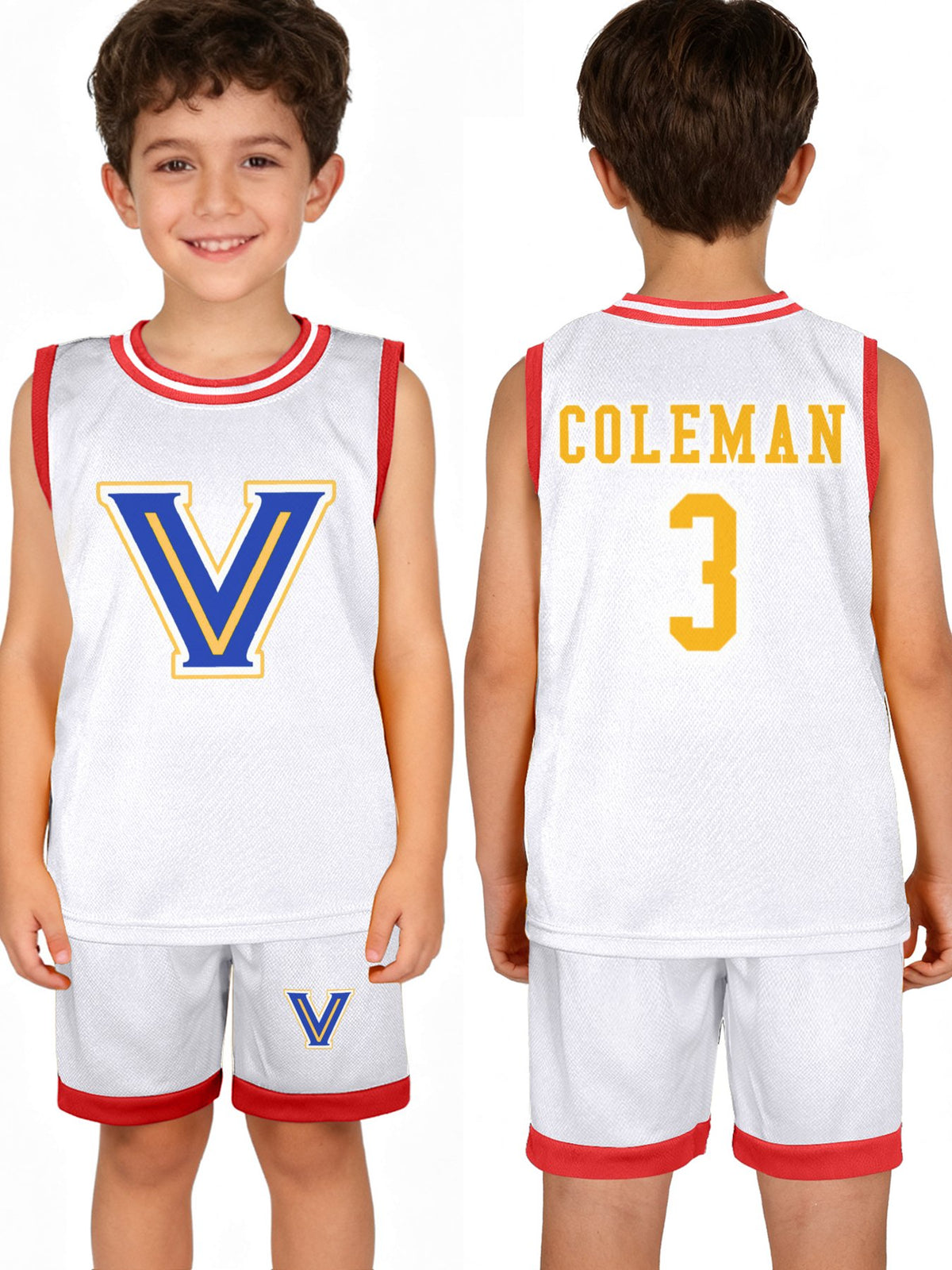 Children's Basketball Jersey Set.CUSTOM COLEMAN