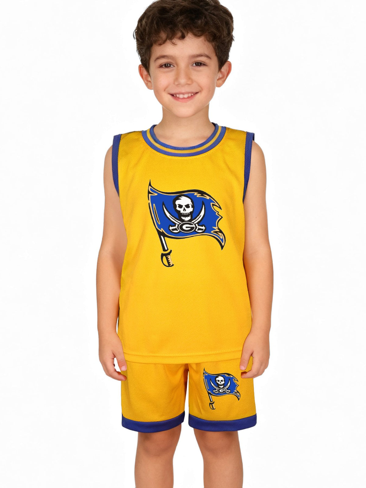 DTF 140gsm Children's Basketball Jersey Set(Dual-sided Printing)
