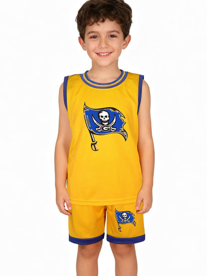 DTF 140gsm Children's Basketball Jersey Set(Dual-sided Printing)