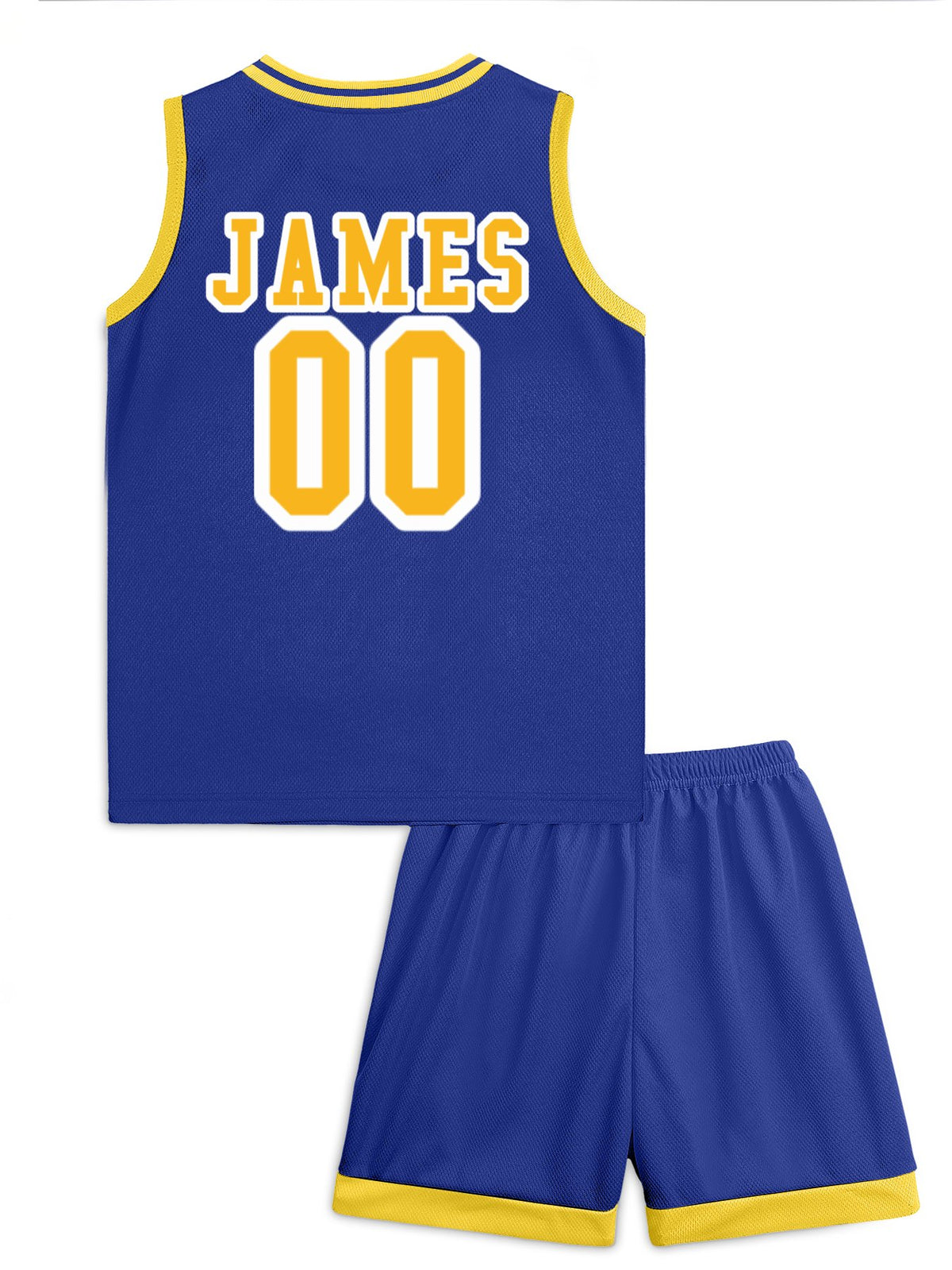 CUSTOM _ JAMES. Blazers Children's Basketball Jersey Set(Dual-sided Printing)