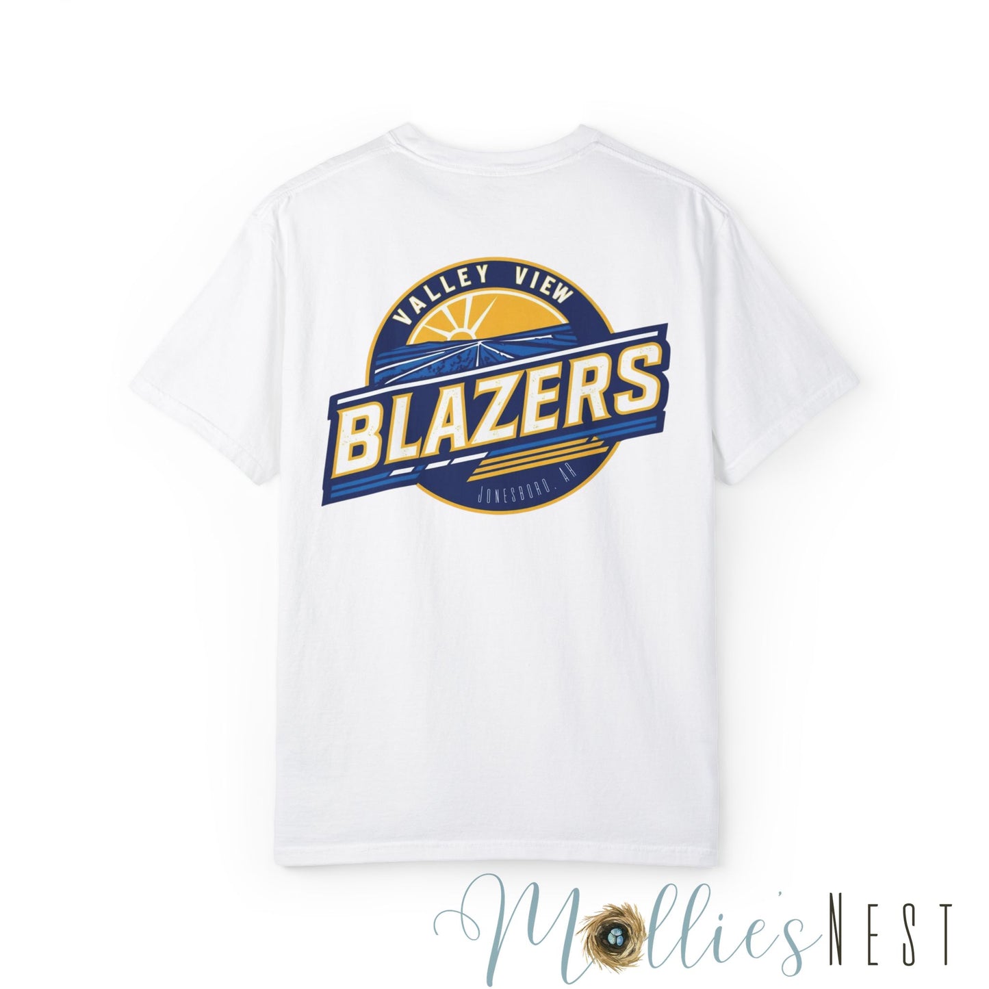 Unisex Garment-Dyed T-shirt. Valley View Blazers - CUSTOM Design. June 2025