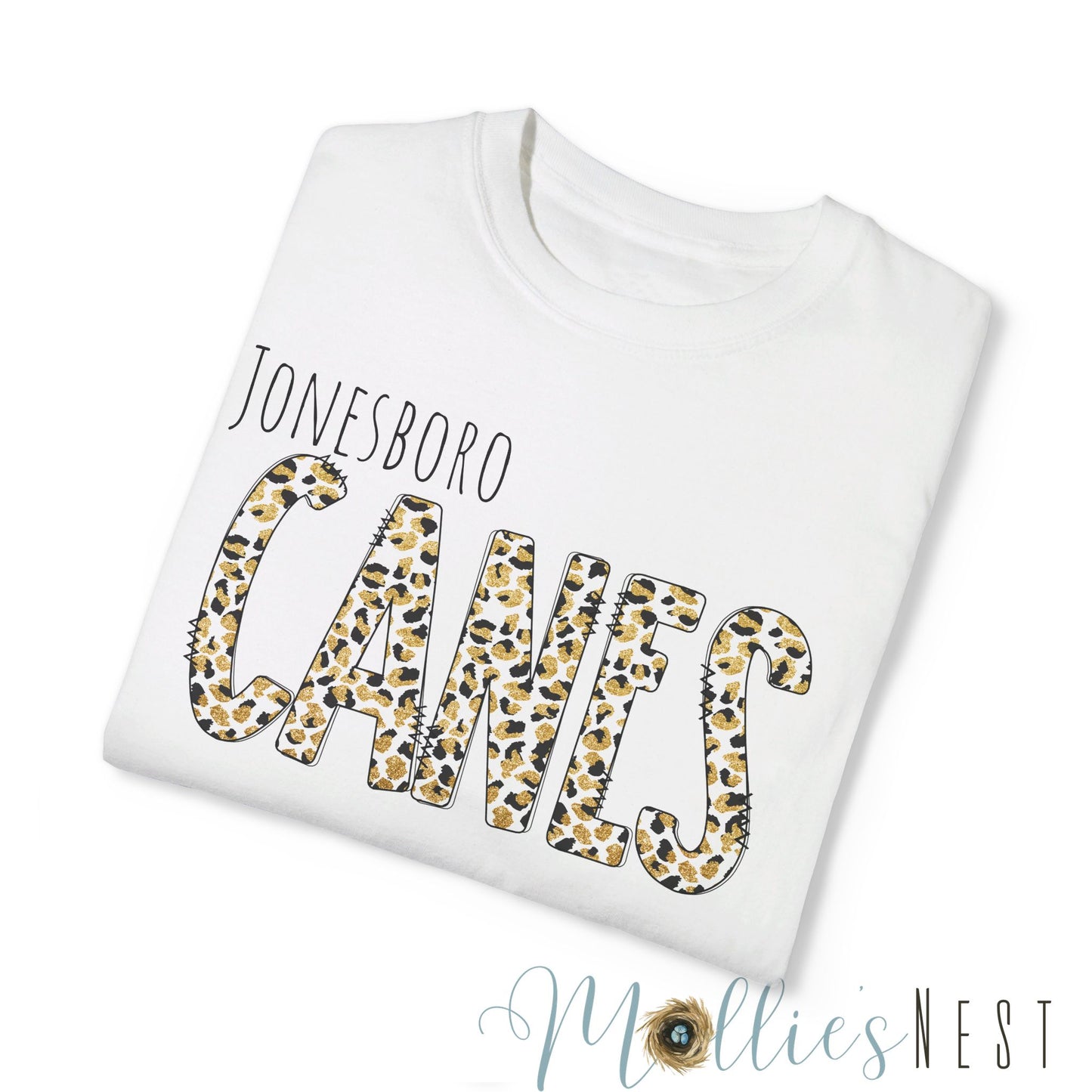 Jonesboro. Canes Leopard Garment-Dyed T-shirt