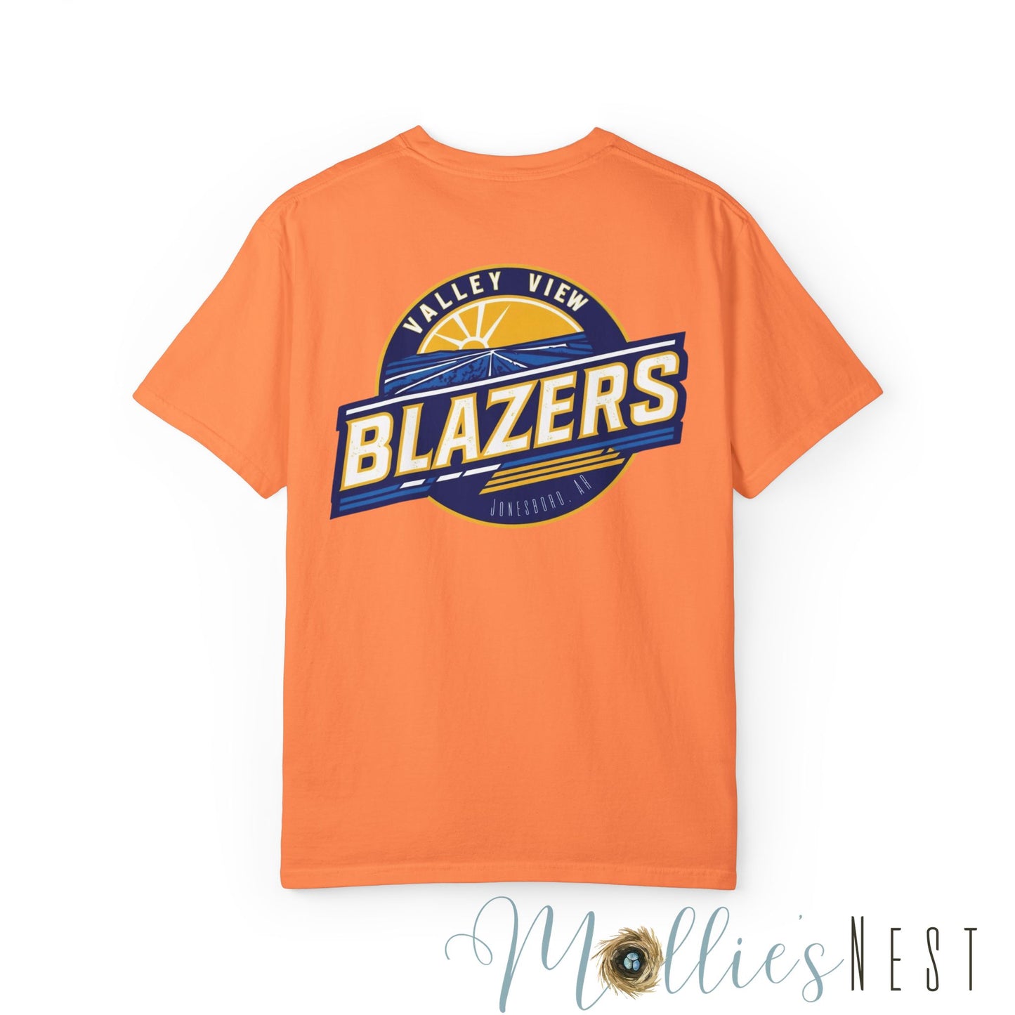 Unisex Garment-Dyed T-shirt. Valley View Blazers - CUSTOM Design. June 2025