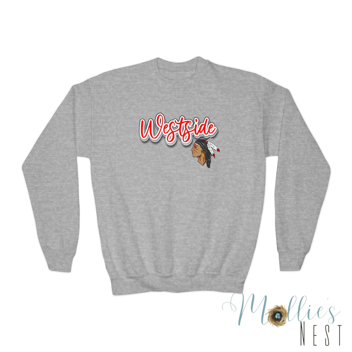 Youth Westside Warriors Logo Crewneck Sweatshirt