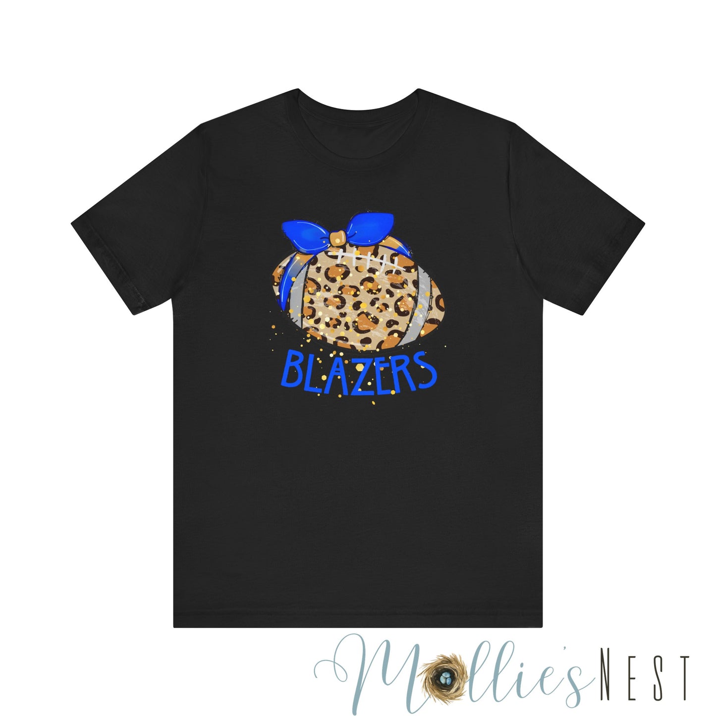 Leopard Blazer Football. ADULT Jersey Short Sleeve Tee