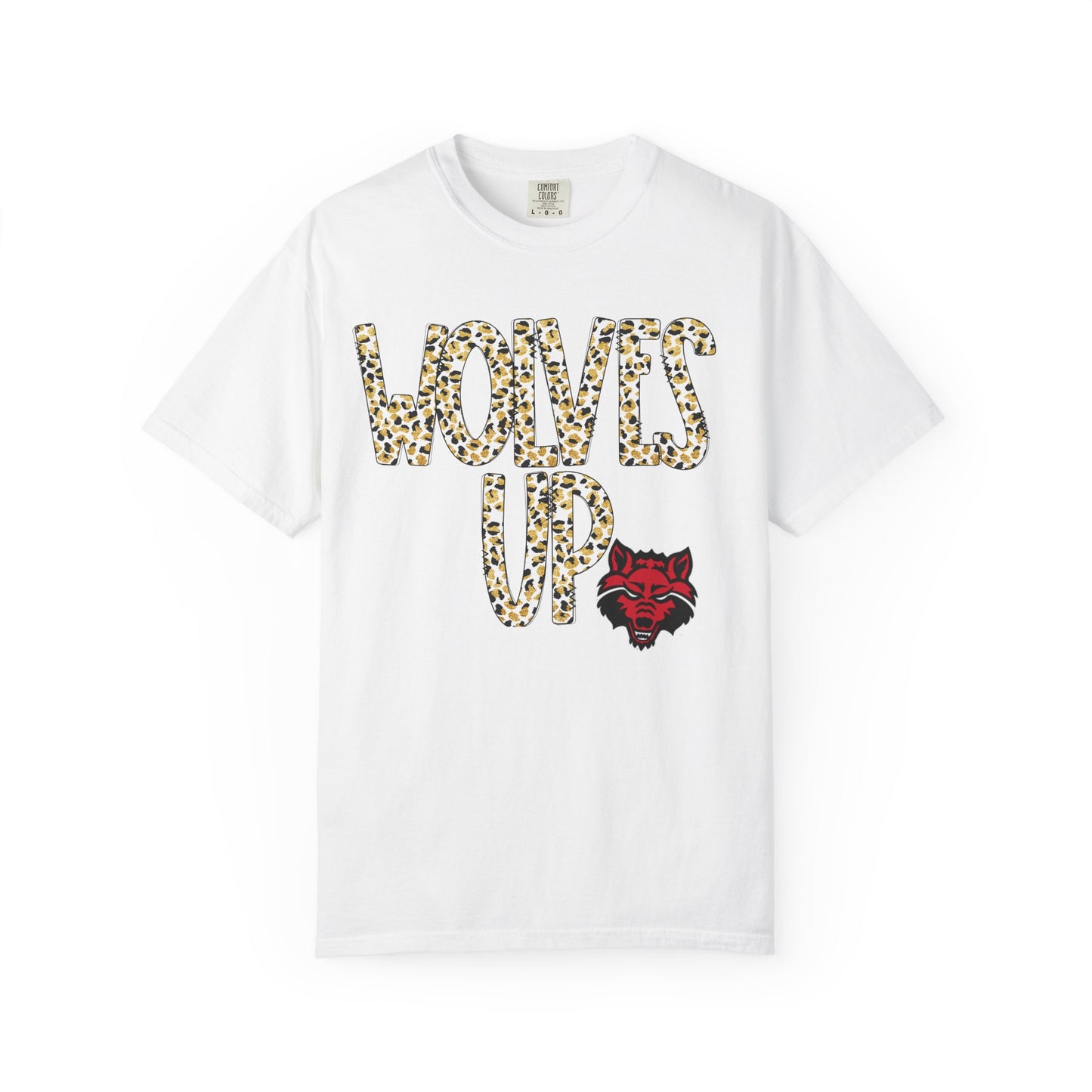 Unisex Garment-Dyed T-shirt - A-State Red Wolves Leopard 'Wolves Up'