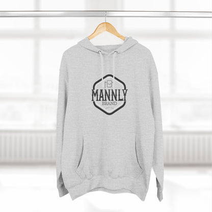 Three-Panel Fleece Hoodie. MANNLY Brand