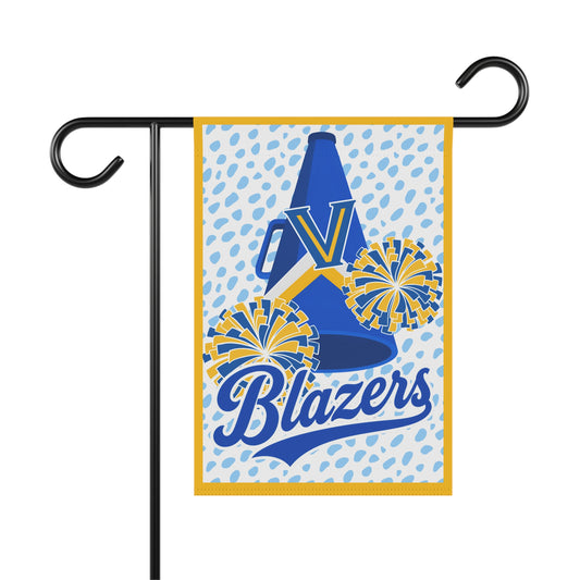 Blazers Pom Yard Flag — Pom Pom Megaphone Team Spirit House Banner