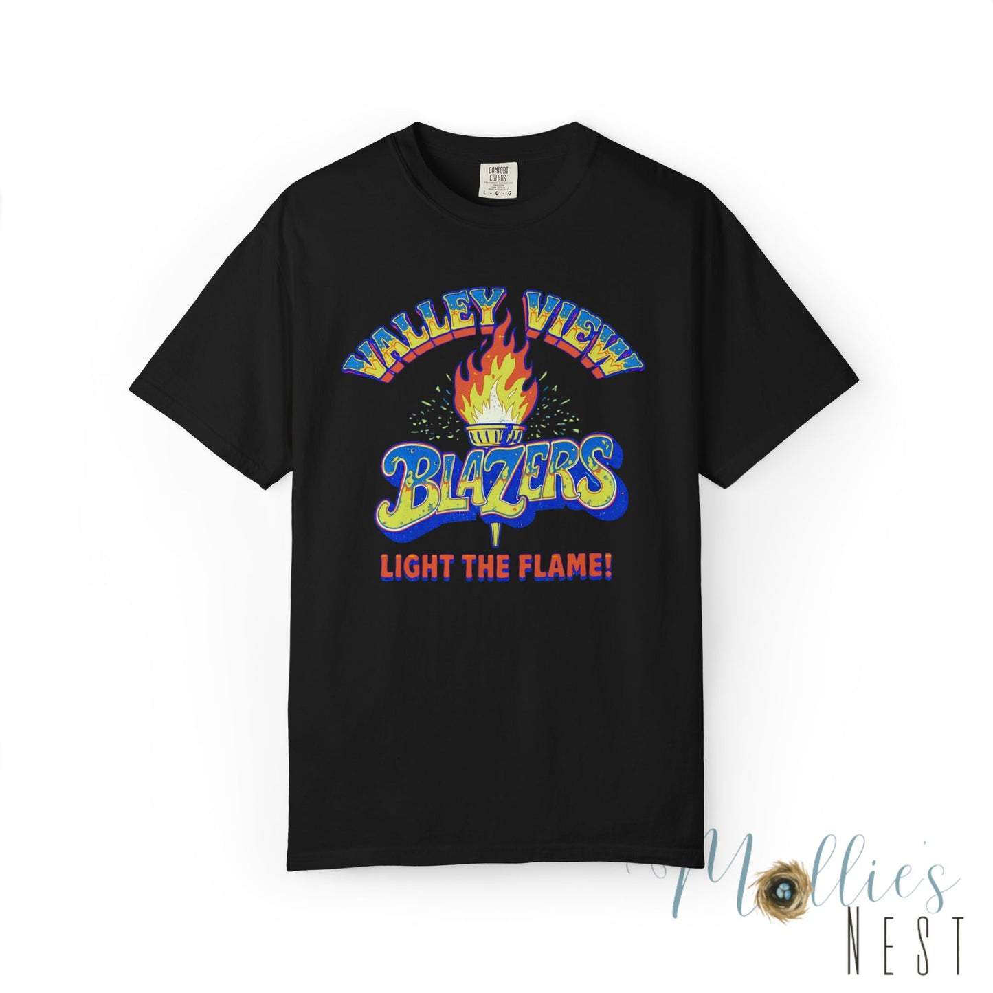 Valley View Blazers RETRO Torch Unisex Garment-Dyed T-Shirt - Comfort Colors