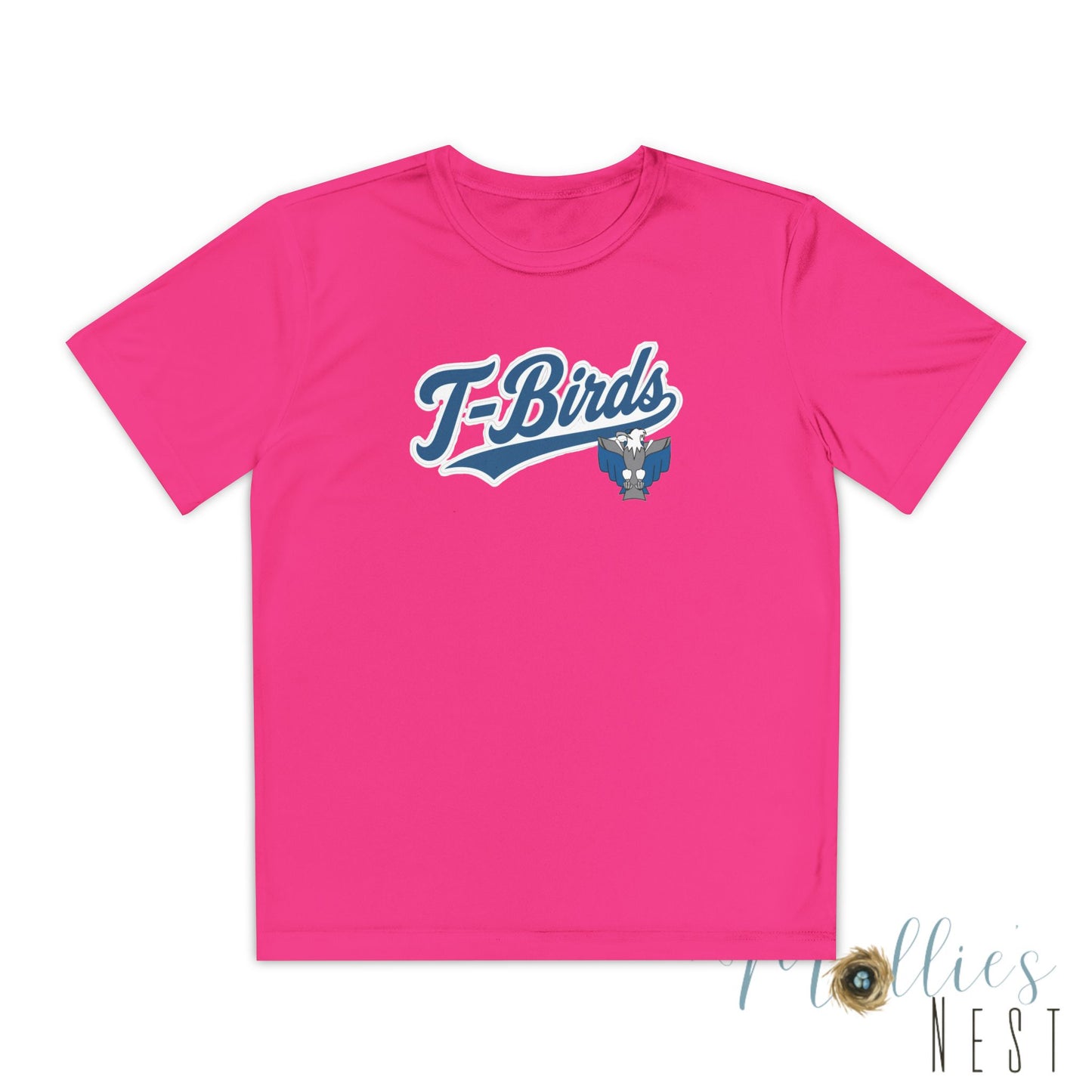 Cross County. Thunderbirds Youth Drifit — Script Logo Team Shirt