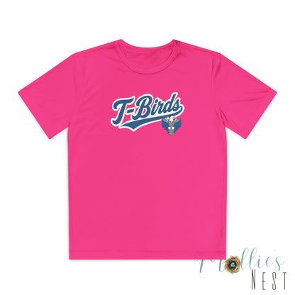 Cross County. Thunderbirds Youth Drifit — Script Logo Team Shirt