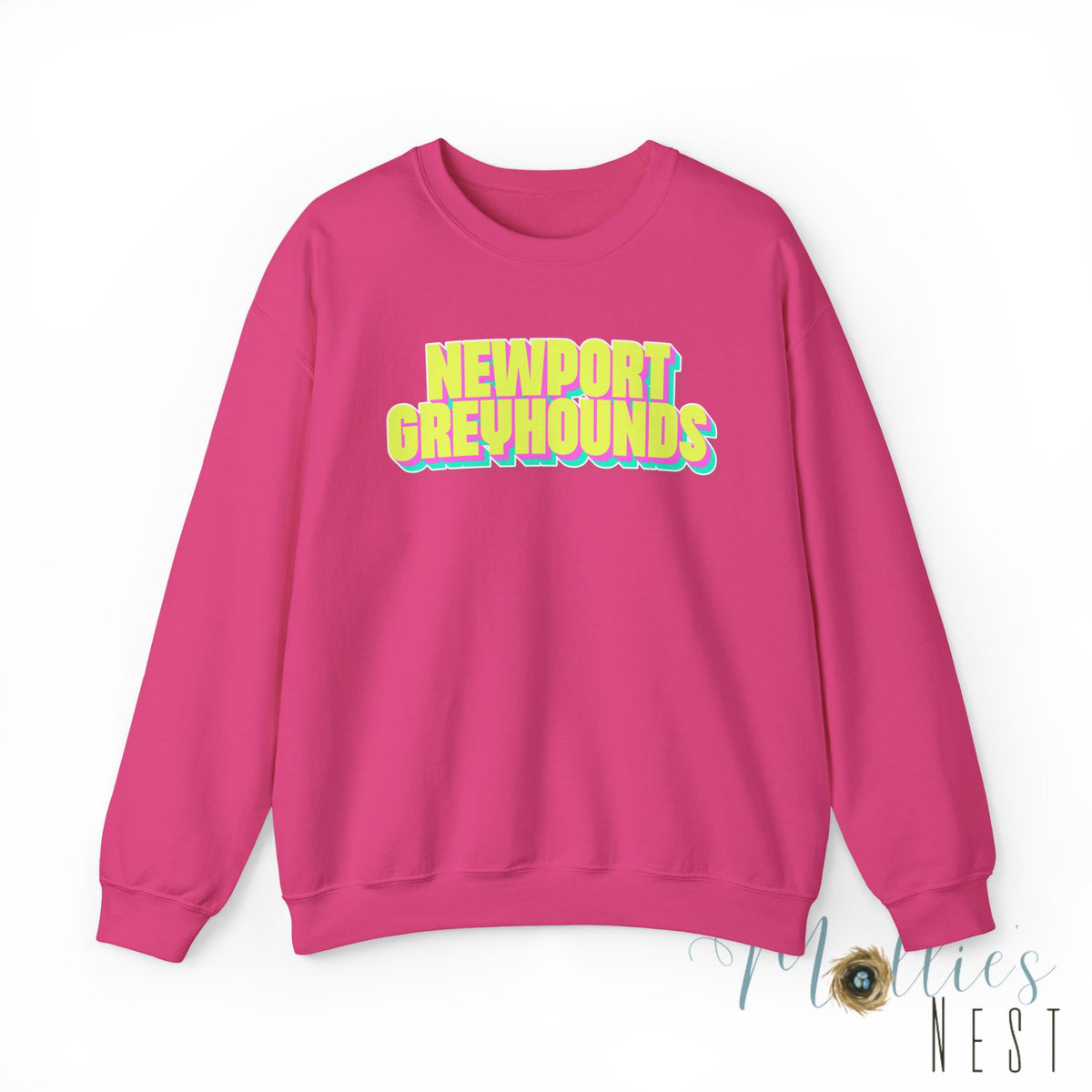 Adult. Newport Greyhounds. NEON sweatshirt