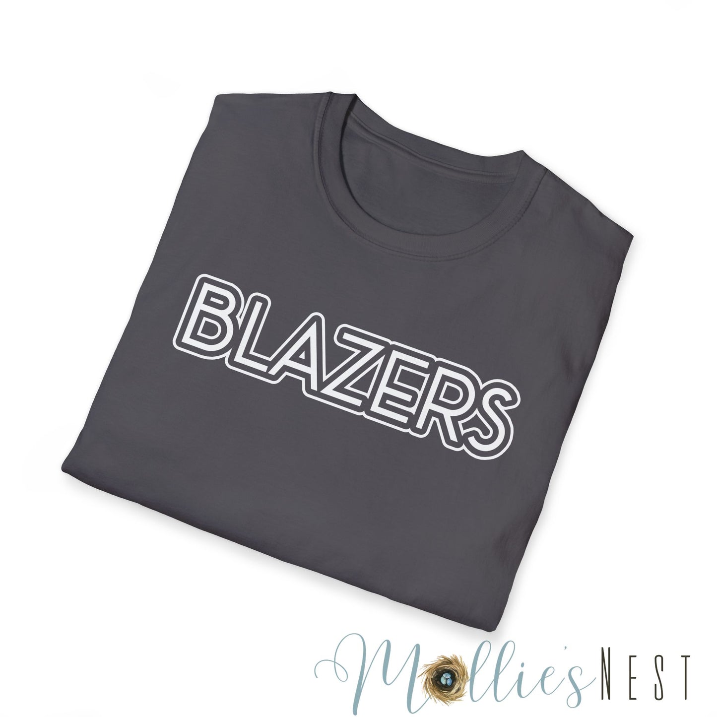 Blazers. Simple Mascot T-Shirt. UNISEX