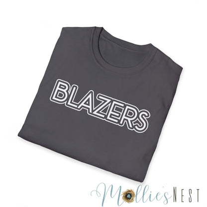 Blazers. Simple Mascot T-Shirt. UNISEX