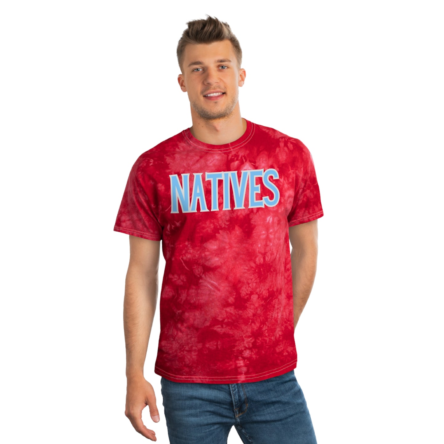 Natives Tie-Dye Tee, Crystal