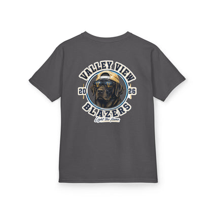 YOUTH.  Valley View Blazers Black Lab 2026 T-Shirt — Vintage Tee (2026)