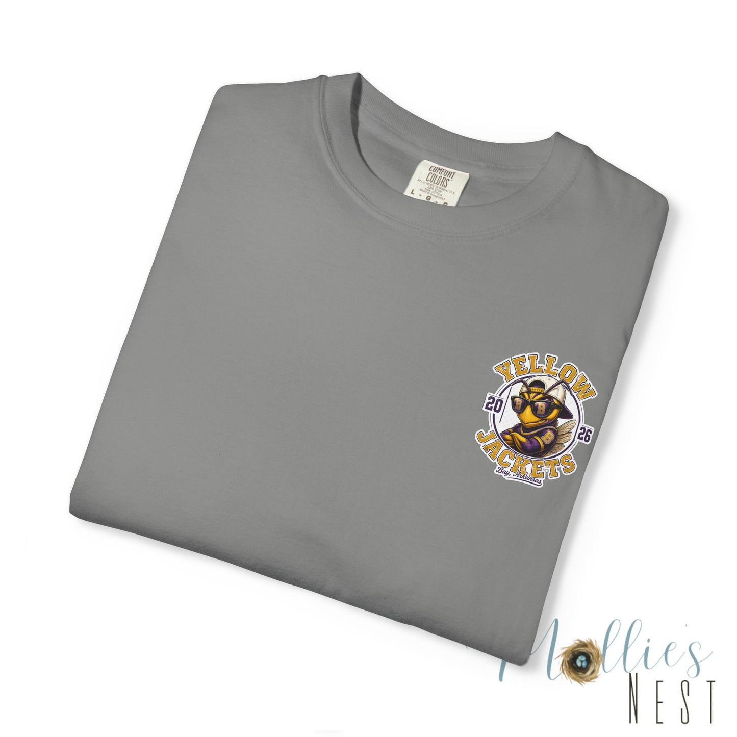 ADULT — Yellow Jackets Mascot 2026 School Spirit Shirt. Comfort Colors