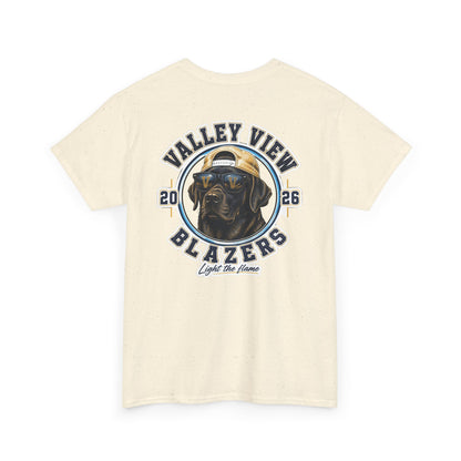 Valley View Blazers. Black Lab 2026 T‑Shirt — Dog Logo Tee