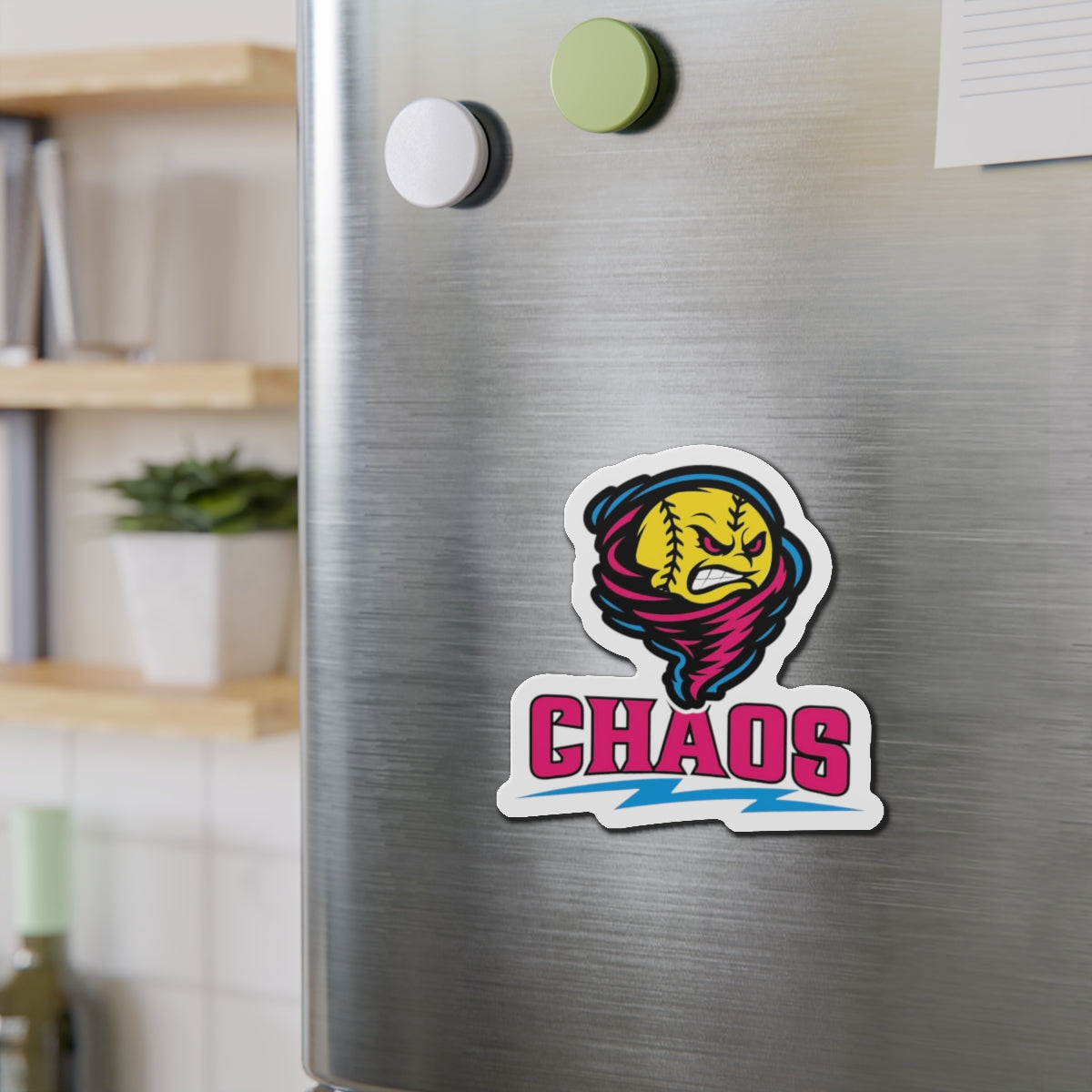 Chaos Softball Logo Magnet — Die-Cut Magnet