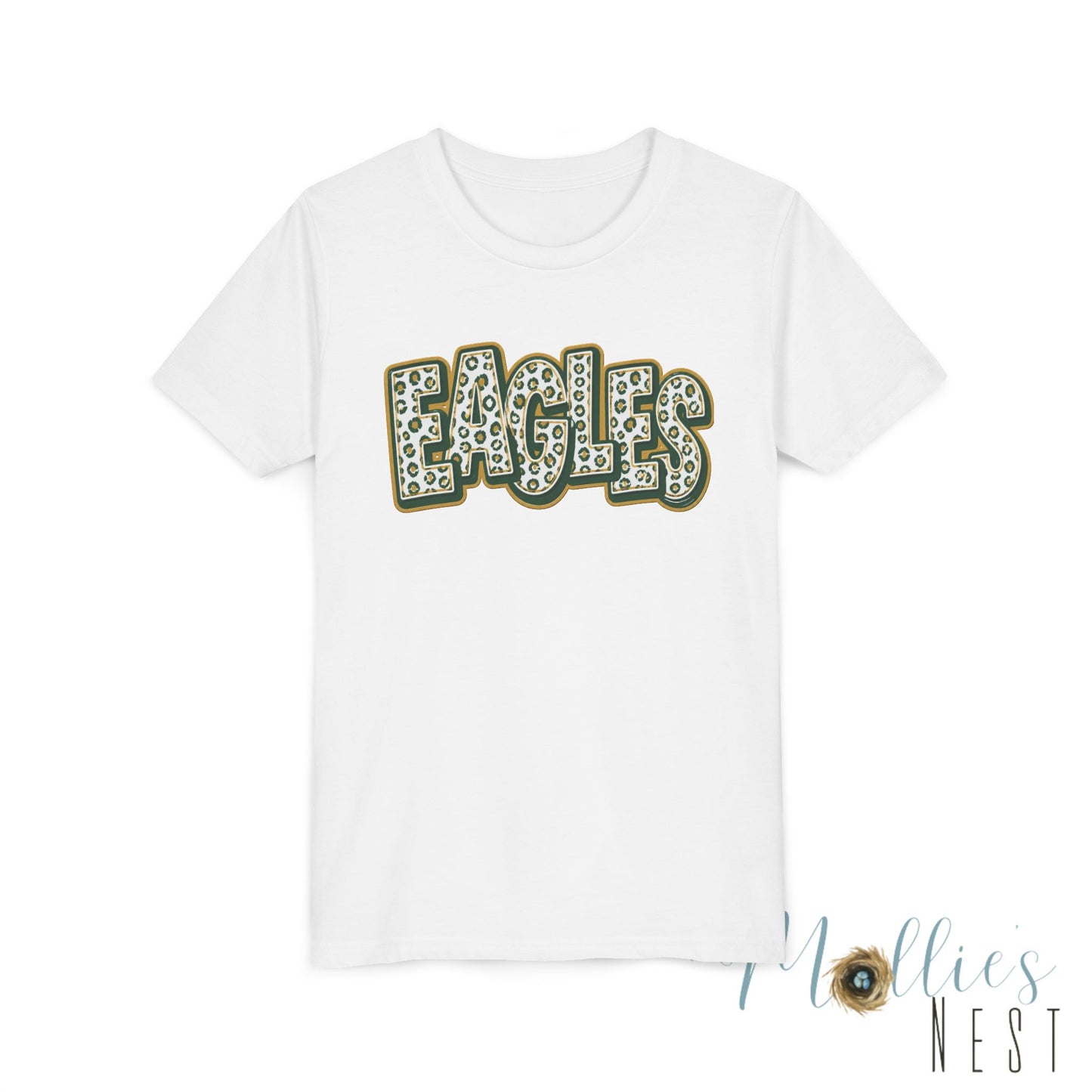 YOUTH GCT, Eagles Tee — Leopard Stacked