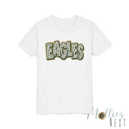 YOUTH GCT, Eagles Tee — Leopard Stacked