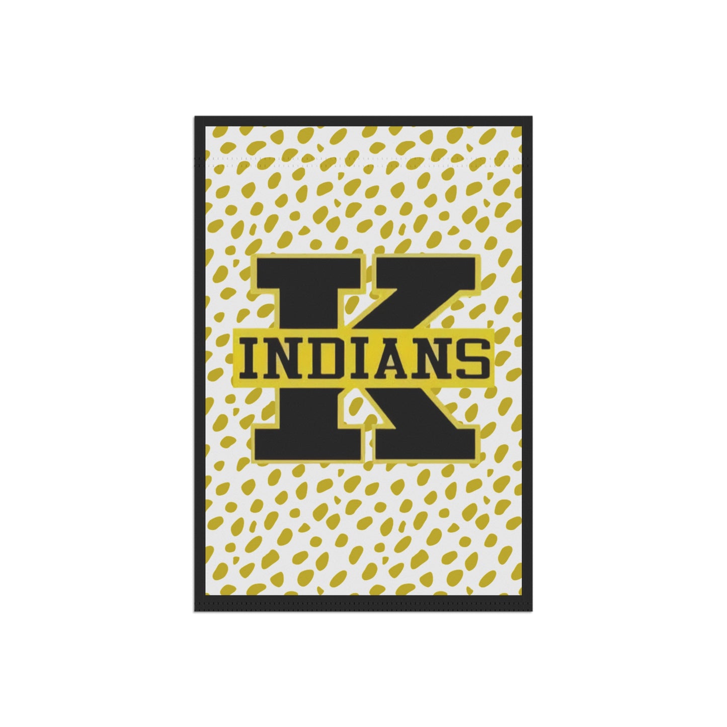 Kennett Indians Yard Flag - Gold Dot School Spirit House Banner