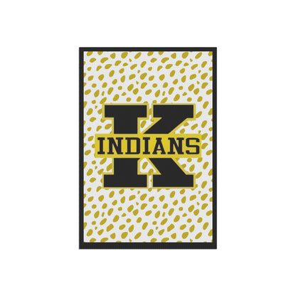 Kennett Indians Yard Flag - Gold Dot School Spirit House Banner