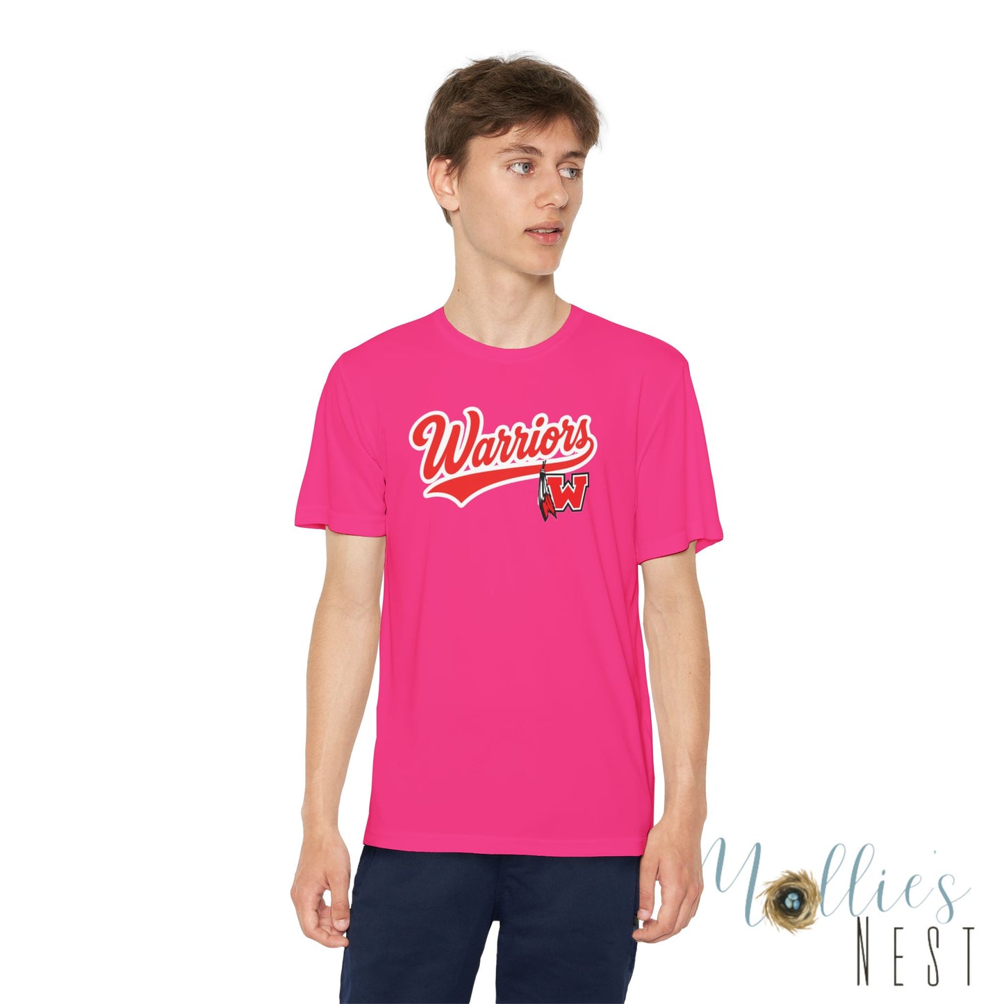 Westside. Warriors Youth Drifit — Script Logo Team Shirt