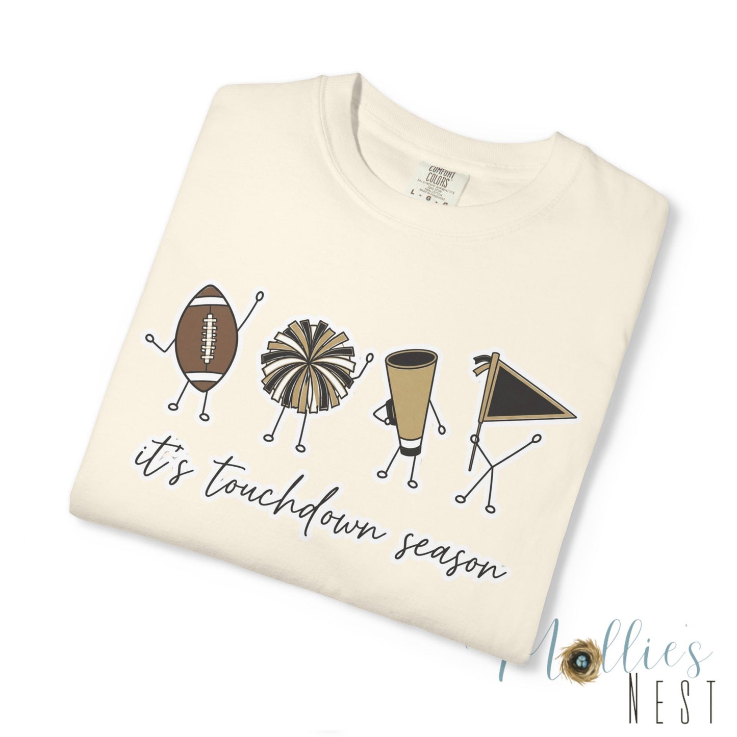 Touchdown Season (Black/Gold) - T-Shirt Football Friends Graphic
